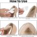 Heel Grip Cushion Pads - 2 Pairs, Self-Adhesive Shoe Inserts for Women and Men - Beige 6MM - Buy Online on GoSupps.com