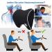 Auto Neck Pillow for Driving | Memory Foam Car Headrest Support | Travel Sleeping Pillow - Black - Buy Online on GoSupps.com