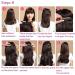 Hair Piece 22/32inch Synthetic Hair Extensions One Piece 5 Clips Long Straight High Temperature Fiber Black Brown Hairpiece For Women(88-4 32inches) 32inches 88-4 - Buy Online on GoSupps.com