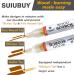 SUIUBUY Scorch Pen Marker - 4 PCS Chemical Wood Burner Set for Crafts - Versatile Kit with Fine Round, Bullet, and Oblique Tip - Buy Online on GoSupps.com