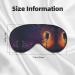Microphone with Music Note Print Double-Sided Eye Mask Soft and Light Blocking for Enhancing Sleep Quality - Buy Online on GoSupps.com