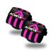 Achieve Fit Weight Lifting Wrist Wraps - Wrist Support for Workout, Crossfit, Weightlifting & Powerlifting - Wrist Brace with Thumb Loops for Men and Women - 18" (Pair) (Regular, Stiff, or Combo) Regular Pink/Black