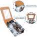 Travel Lipstick Organizer Case - Portable Makeup Bag with Mirror | Winter Snow Tree Owl Design - Buy Online on GoSupps.com