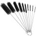 Straw Cleaner Brush Pipe Tube Cleaner Brush Set Small Bottle Cleaning Brushes for Sippy Cup Straw Teapot Nozzle 10 Pcs