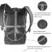 Frelaxy Hi-Visibility Waterproof Backpack Rain Cover - Black (M) | 100% Waterproof, Ultralight, Reflective Strip | Ideal for Hiking, Camping, Biking | Fits 25L-35L Backpacks - Buy Online on GoSupps.com