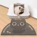 AAZZKANG Waterproof Cat Feeding Mat - Cute Black Pet Mat for Food and Water Bowl - Buy Online on GoSupps.com