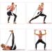 Glkeby Adjustable Pilates Stick with Tension Rope - 2-Part Pink | Enhance Flexibility & Strength for Yoga & Exercise - Buy Online on GoSupps.com