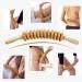 Premium Wood Massage Roller - Perfect Back Neck & Body Massager with Handle for Ultimate Relaxation | Ships Internationally - Buy Online on GoSupps.com
