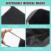 Black Disposable Face Masks(50 Pack) Medical Grade Face Masks for Women Men  Breathable Disposable Face Mask for Home (Black) - Buy Online on GoSupps.com