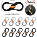 Dher S Outdoor Camping Mini S Clip 10 Pack Stainless Steel S-Shaped Carabiners | Anti-Theft & Anti-Drop Clips for Backpacking & Outdoor Use - Buy Online on GoSupps.com