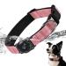 Airtag dog collar IP68 Waterproof Apple Air Tag keeper dog collar with Airtag holder reflective particularly durable dog collar for medium -sized dogs pink s m pink
