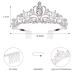 AB Rhinestone Birthday Tiara for Women - Queen Crown with Girl Sash | Silver Birthday Crowns for Girls - Buy Online on GoSupps.com