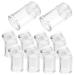 Housoutil 12pcs Boxes Clear Holesml Small with Cosmetic Sifter Empty Refillable Cases Makeup Net Powder Loose