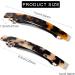FSMILING long Skinny Barrettes Hair Clips Large Automatic Hair Barrettes Clips Tortoise Shell Hair Slides For Women Girls 4 Packs Color D - Buy Online on GoSupps.com