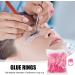 Glue Rings - Eyelash Extension Collector Holder 100 Pc Disposable Adjustable Cups | Eyelash Rings for Professional Cushion Kits Suitable for Ink Lip Products - Buy Online on GoSupps.com