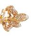 Sankuwen Champagne Crystal Rhinestone Hair Barrette | Small Butterfly Hairpin for Women | Elegant French Hair Clip for Mom - Buy Online on GoSupps.com