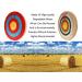 DOSTYLE Traditional Solid Straw Archery Target - Red 3 Layers - Buy Online on GoSupps.com
