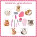 Miaoz Rabbit Care Set - Nail Clipper Trimmer Hair Remover & Grooming Tools for Small Pets (Pink) - Buy Online on GoSupps.com