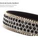 Wecoe Rhinestone Headband Fashion Black Headbands Crystal Bling Diamond Headband Glitter Sparkly Headband Hair Accessories Valentine Gifts For Women Ladies (Silver & Black) - Buy Online on GoSupps.com