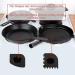 CHANSHIN Cast Iron Cleaner with Pan Scrapers Stainless Steel Scourer 7x7 Inch Chainmail Scrubber for All Types of Skillet Griddles Durable Plastic Pan Grill Scrapers - Buy Online on GoSupps.com