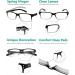 Eyekeper Classic Spring Hinge Reading Glasses - 5 Pack Black/Transparent - Sun Reading Glasses with 2.25 Diopter Transparent Lenses - Buy Online on GoSupps.com
