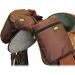Trailmax Horn Saddlebag & Pommel Pocket Combo - Durable Brown Saddlebags for Western & Endurance Riding - Buy Online on GoSupps.com