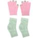 Qukaim Gel Moisturizing Spa Gloves Moisturizing Hand Gloves Pink Gel Touch Screen Gloves Prevent Cracked Skin Green Elbow Cover - Buy Online on GoSupps.com