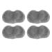 Shower Back Scrub Mat Textured Surface Soft Bristles Non-Slip 4 Pack Foot Cleaner Massage Mat for Shower Room