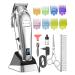 oneisall Dog Clippers Professional for Thick Hair Dog Grooming Kit 2 Speed Cordless Pet Hair Trimmer Shaver with Metal Blade for Dogs Cats