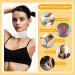 Buy 2 STK Castor Oil Collar & Massage Belt - Adjustable Cotton Neck Wrap for Pain Relief (White) | International Shipping Available - Buy Online on GoSupps.com