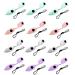 Super Sunnies Tanning Goggles - 12-Pack Flexible Assorted Pastel Colors - UV Eye Protection FDA Compliant Teal Coral Grey Lavender