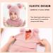 MAMUNU Kids Winter Hat Scarf with Double Pom Pom Design - Pink (One Size-3 Years) - Buy Online on GoSupps.com