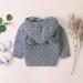 Puseky Baby Knit Sweater Hooded Ears Cardigan Coat 6-12 Months Grey - Buy Online on GoSupps.com