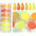 Prreal 24 Color Pigment Nail Powder Colorful Iridescent Glitter Ultrafine Luminous Pearlescent High-Gloss Halo Powder Nails Pigments Dust 3D DIY Nail Art Decoration(Color C ) - Buy Online on GoSupps.com