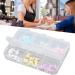 Nail Art Decals Lightweight Resin Nail Ornaments Attractive Easy To Install Multiple Colors with Storage Box for Daily Makeup - Buy Online on GoSupps.com