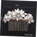 FRCOLOR Rhinestone Barrettes Pearl Hair Comb Rhinestone Hair Clip Bridal Headpiece Hair Accessories Rhinestone Headpiece Vintage Hair Comb Pearl Hair Pin Pearl Comb Props Wedding Bride - Buy Online on GoSupps.com