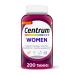 Centrum Multivitamin for Women  Multivitamin/Multimineral Supplement with Iron  Vitamin D3  B Vitamins and Antioxidant Vitamins C and E  Gluten Free  Non-GMO Ingredients - 200 Count Unflavored 120.0 Servings (Pack of 1)