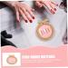  BIUDECO Manicure Palette Small Display Tray Trinket Dish Nail Mixing Tray Nail Color Tray Cake Stand Fake Nail Plate Round Resin Jewelry Tray - Buy Online on GoSupps.com