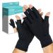 Vive Fingerless Copper Arthritis Gloves Black (X Small)