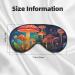 Mushroom Print Unisex Sleeping Eye Mask | Soft Light-Blocking Comfort for Restful Sleep - Buy Online on GoSupps.com