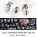 LEEQBCR Three-Piece Nail Mold Set | Unique Snowflake & Lattice Nail Stencils | Premium Nail Sealant for Flawless Designs - Buy Online on GoSupps.com