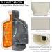 Yidoujin Electric-Free 2-in-1 Foot Warmer Hot Water Bottle & Heating Mat - 2L Soft Heating Pads for Winter - Perfect for Men & Women - Buy Online on GoSupps.com