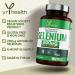 Selenium 200mcg Tablets - 180 Vegan Society Registered Pills for Thyroid & Immune Health - 6 Month Supply - Made in UK | YrHealth - Buy Online on GoSupps.com