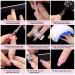 240 Pieces Reusable Nail Forms for Acrylic Nails - Clear Dual Fake Nail Art Molds - Extension Tool Kit with Scale Clips and Brush Pen - 12 Sizes for Gel and UV Nails - Buy Online on GoSupps.com