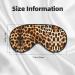 Leopard Animal Print Unisex Sleep Mask | Double-Sided Eye Mask for Sound Sleep & Skin Care - Buy Online on GoSupps.com