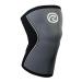 Rehband Kniebandage for Kraftsport & Fitness - Kniebandage 7mm Neopren flexible & non -slip Knee Sleeve for men & women steel gray - 1 piece XS