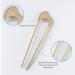 Vintage U-Shaped Hair Pins 2PCS - Style 1 C.Gold Color | French Hair Sticks for Chignon Hairstyles - Buy Online on GoSupps.com