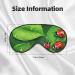 Sleep Mask Eye Cover for Men & Women - Reusable Soft Blackout Design for Better Sleep Travel & Camping Essentials - Perfect Gift for Him & Her - Leaves & Ladybugs Pattern - Buy Online on GoSupps.com