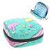 GIAPB Period Bag Sanitary Napkin Storage Bag Period Pouch Travel Makeup Bag Whales and Fish Color4000