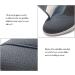 Men's Adjustable Diabetic Slipper Shoes - Lightweight Walking Shoes for Elderly - Black Grey, Size 12 - Buy Online on GoSupps.com